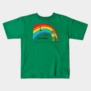 L is for Leprechaun Kids T-Shirt